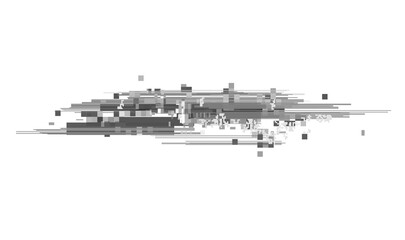 Wall Mural - glitch noise distortion of broken video transparent backgrounds, vhs effect, glitch digital color pi