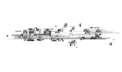 Wall Mural - glitch noise distortion of broken video transparent backgrounds, vhs effect, glitch digital color pi