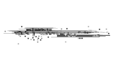 Wall Mural - glitch noise distortion of broken video transparent backgrounds, vhs effect, glitch digital color pi
