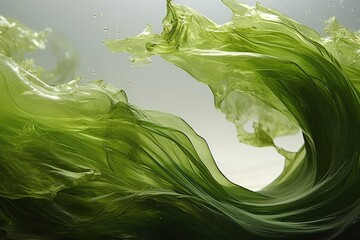 Bioplastics from algae concept icon