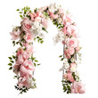 Wedding arch flowers of branches and leaves floral decorations
