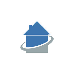 Sticker - House Logo Real Estate icon isolated on transparent background