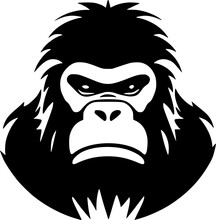 Gorilla - High Quality Vector Logo - Vector Illustration Ideal For T-shirt Graphic