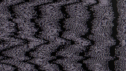 Wall Mural - glitch noise static television vfx. visual video effects stripes background, crt tv screen no signal