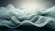 Abstract black, blue, mint, and white wavy background. Illustration, wallpaper.