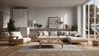 © javgutierrez - living room minimalist scandinavian design neutral colors