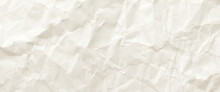 Vector Wrinkled Packaging Paper As Background, Brown Crumpled Paper Texture For Background.