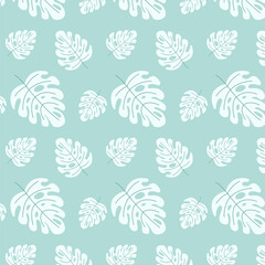 Naklejka na meble Beautiful monstera leaves pattern background