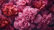  A Bunch Of Pink Flowers Are In The Middle Of A Picture.  Generative Ai