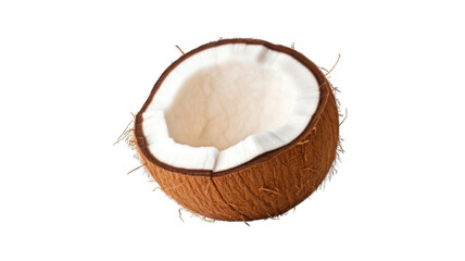 Wall Mural - Fresh coconut isolated on white background.