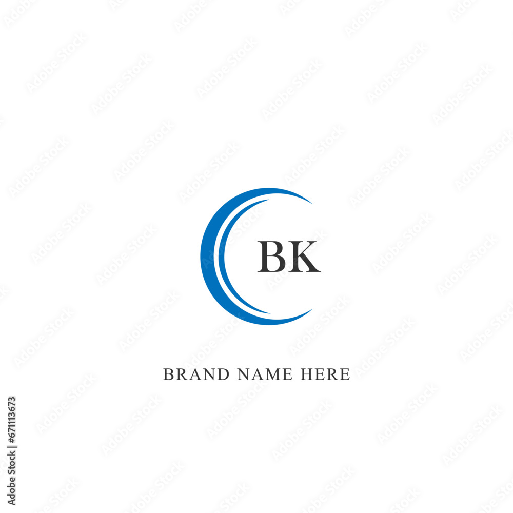 BK logo. B K design. White BK letter. BK, B K letter logo design ...