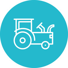 Canvas Print - Tractor Icon