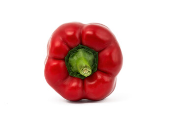 Red pepper on white background