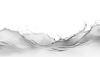 Wall Mural - splash of water isolated on transparent background cutout