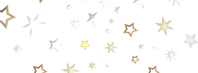 XMAS stars background, sparkle lights confetti falling. magic shining Flying christmas stars on night