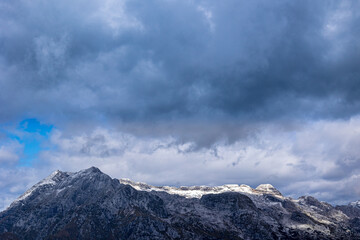 Canvas Print - With september the autumn is coming in the Julian Alps