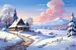 Snow-Covered Landscapes - Generative AI