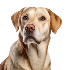 Wall Mural - Labrador retriever dog isolated from background