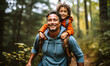 Into the Woods: A Father's Hike with Son on Forest Trail
