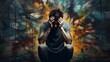 © TensorSpark - Suffering from depression, ADHD, stress, and anxiety, showcasing the reality of mental illness and inner struggle. Sad and sorrow emotions, as psychological conditions they are battling with.
