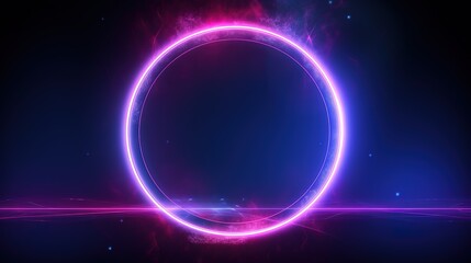 circles, energy source, luminous rings, empty space, frame, ultraviolet spectrum, laser display, smoke