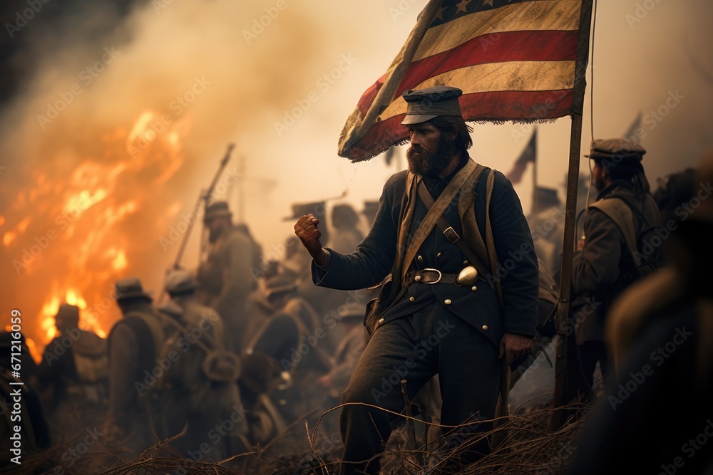 Battlefield Under Fire Reenacted Civil War Battle Civil War