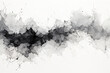 Minimalist grayscale watercolor paint splash pattern, splash of gray paint on white background, abstract gray spot on white background.
