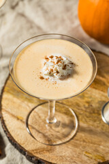 Canvas Print - Cold Boozy Pumpkin Pie Spice Martini