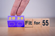 European Union Fit for 55 Concept.
