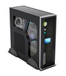 © Destina - Modern PC case isolated on transparent background. 3D illustration