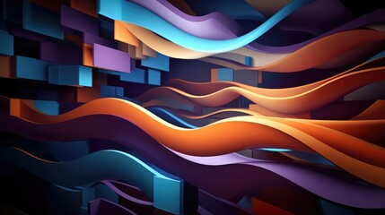 Wall Mural - 3d abstract background