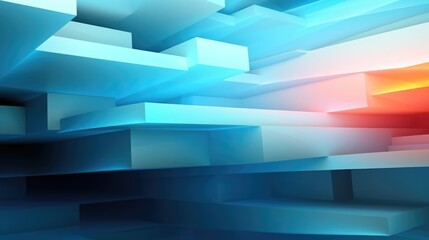 Wall Mural - 3d abstract business background