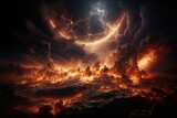 Fototapeta  - Cosmic Armageddon, Judgment Day of Planet Earth