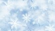  a blue and white snowflake background with snow flakes and snow flakes on the top of the snow flakes.  generative ai