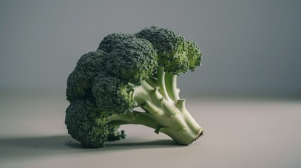 Wall Mural - Fresh Broccoli on white background. Food concept. Vegetables concept.