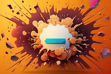 Poster - Abstract background with explosion