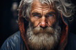 © Sebastian - A weathered and contemplative face of an elderly man, a testament to a life well-lived, revealing the depth of human experience. Generative Ai.