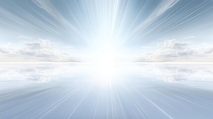 Wall Mural - White Fractal Horizon 