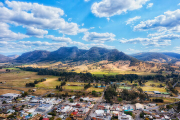 Wall Mural - D Gloucester Peaks from town