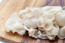 White Jelly Mushroom Or White Ear Mushroom