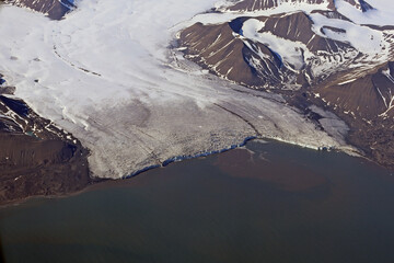 Canvas Print - rencontre d'un Glacier et de l 'eau de mer 