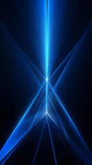Aufkleber - A blue abstract background with lines and shapes