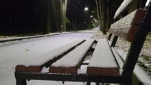 Bench In The Snow