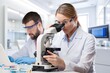 © BillionPhotos.com - Science, woman in a laboratory do research or experiment, AI generated image