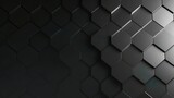 Fototapeta Pokój dzieciecy - Abstract black texture background hexagon