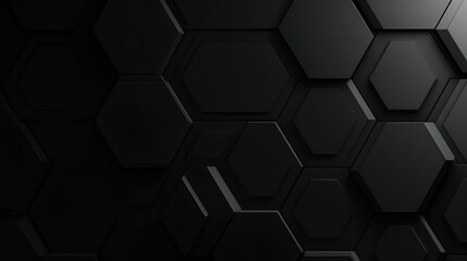 Abstract black texture background hexagon