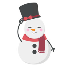 Poster - Snowman Illustration