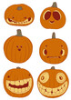 © Sweaty Grease Studio - set of halloween pumpkins