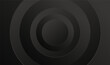 © SappawatS - Abstract vector background with 3d black concentric circles. Black circulars. Paper cut style. 3D backdrop. Futuristic cover design for presentation, advertising, website,interface,poster.Vector EPS10