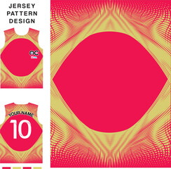 Abstract wave line concept vector jersey pattern template for printing or sublimation sports uniforms football volleyball basketball e-sports cycling and fishing Free Vector.